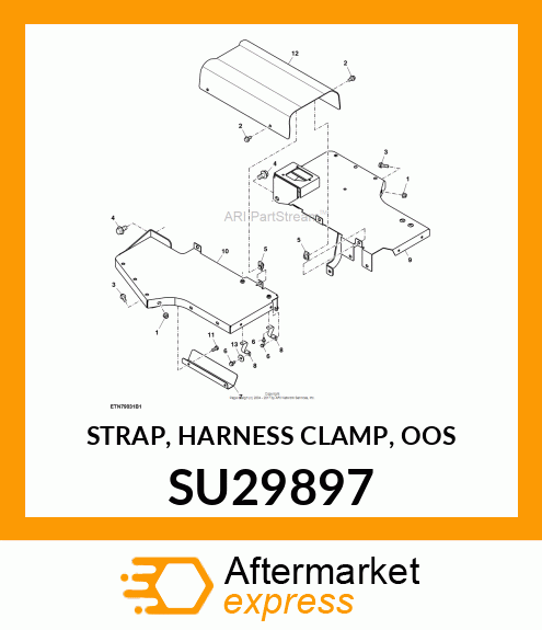 STRAP, HARNESS CLAMP, OOS SU29897