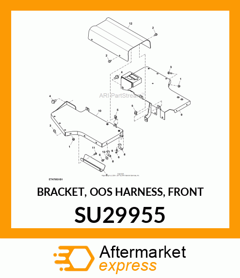 BRACKET, OOS HARNESS, FRONT SU29955