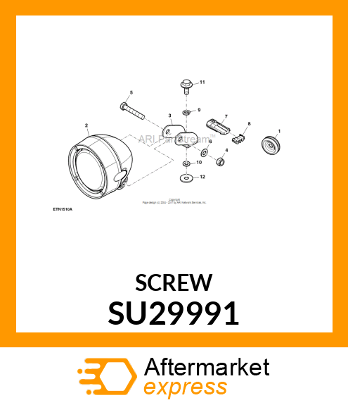 SCREW, SHOULDERED; M8X20 SU29991