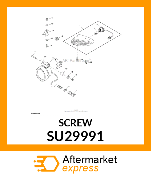 SCREW, SHOULDERED; M8X20 SU29991