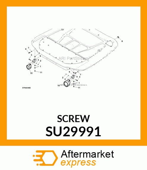 SCREW, SHOULDERED; M8X20 SU29991