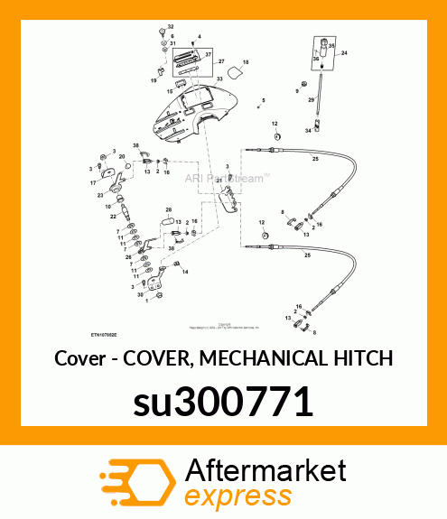 COVER, MECHANICAL HITCH su300771