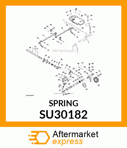 COMPRESSION SPRING, PARK FORK RETAI SU30182