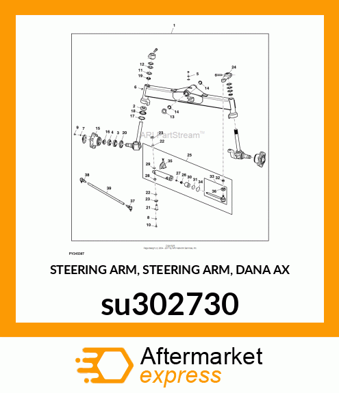 STEERING ARM, STEERING ARM, DANA AX su302730