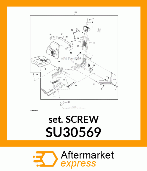 SET SCREW, ARMREST STUD SU30569