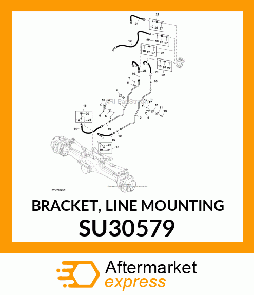 BRACKET, LINE MOUNTING SU30579