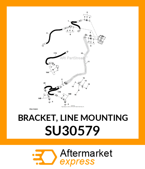 BRACKET, LINE MOUNTING SU30579