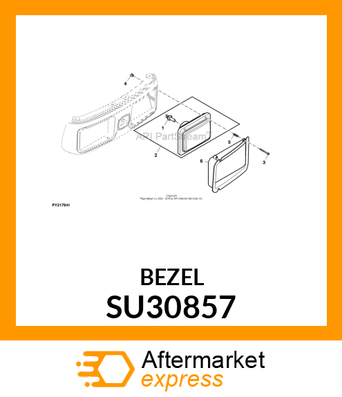 BEZEL, LH, COVER SU30857