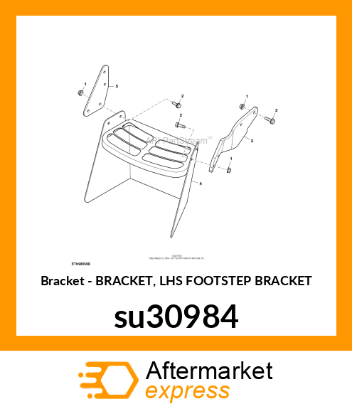 BRACKET, LHS FOOTSTEP BRACKET su30984