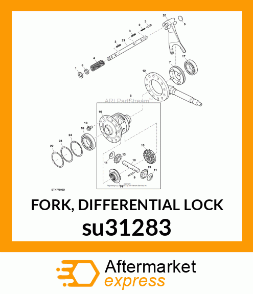 FORK, DIFFERENTIAL LOCK su31283