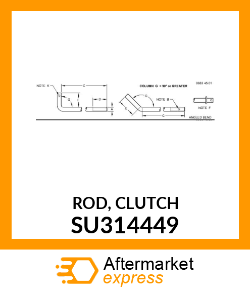 ROD, CLUTCH SU314449