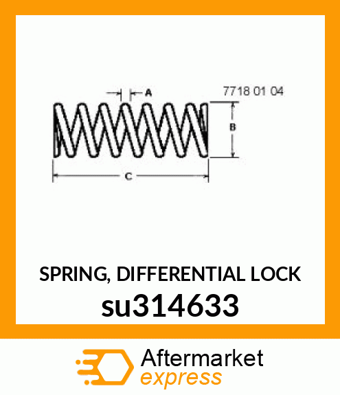 SPRING, DIFFERENTIAL LOCK su314633