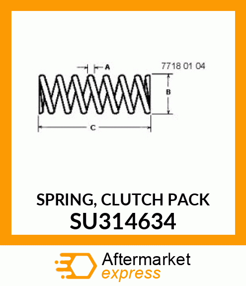 SPRING, CLUTCH PACK SU314634