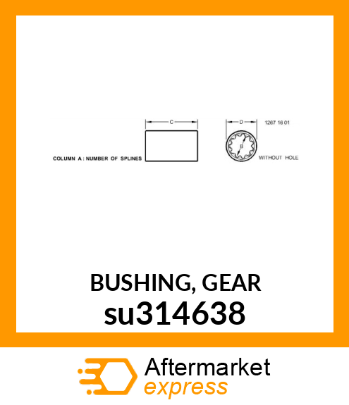 BUSHING, GEAR su314638