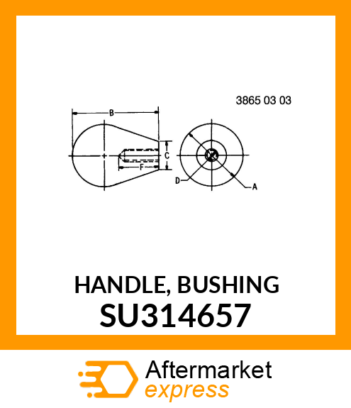 HANDLE, BUSHING SU314657