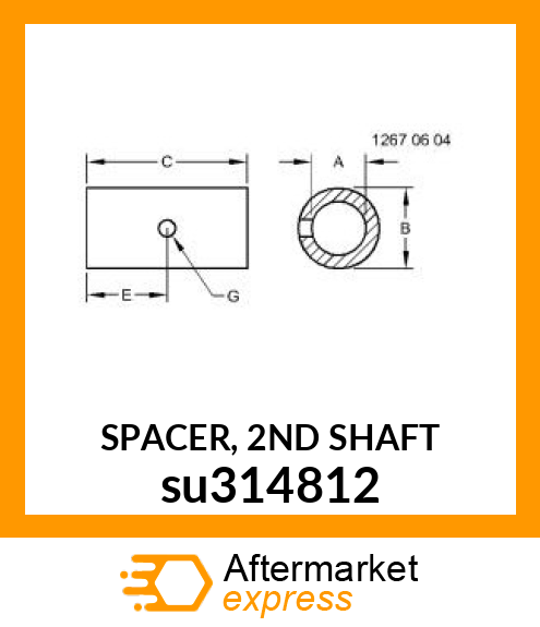 SPACER, 2ND SHAFT su314812