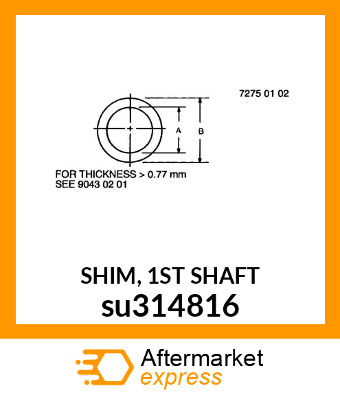 SHIM, 1ST SHAFT su314816