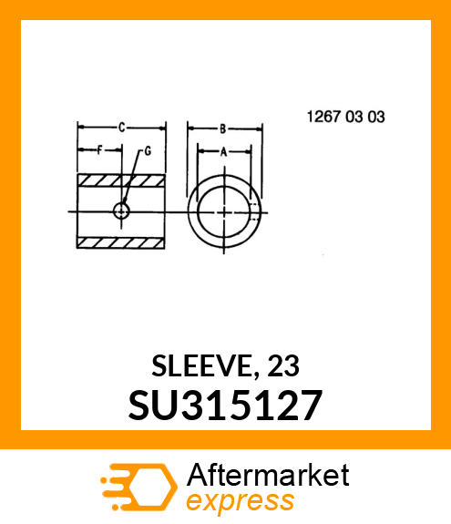 SLEEVE, 23 SU315127