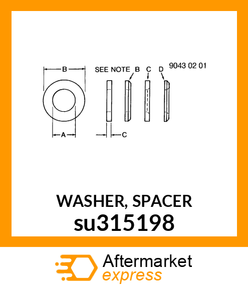 WASHER, SPACER su315198