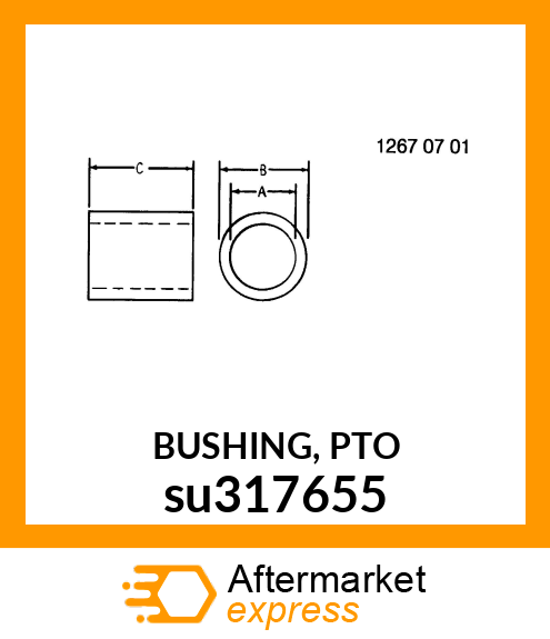 BUSHING, PTO su317655