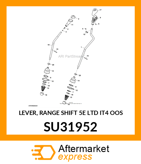 LEVER, RANGE SHIFT 5E LTD IT4 OOS SU31952