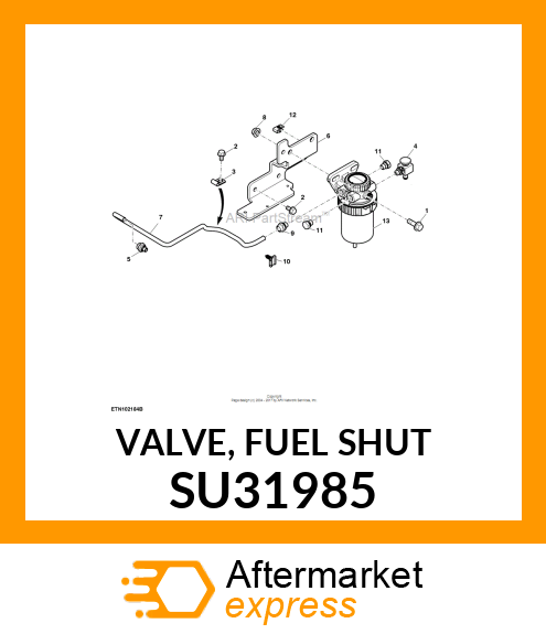 VALVE, FUEL SHUT SU31985