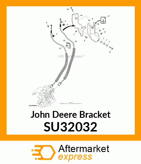 BRACKET, R2 JOYSTICK, CAB SU32032