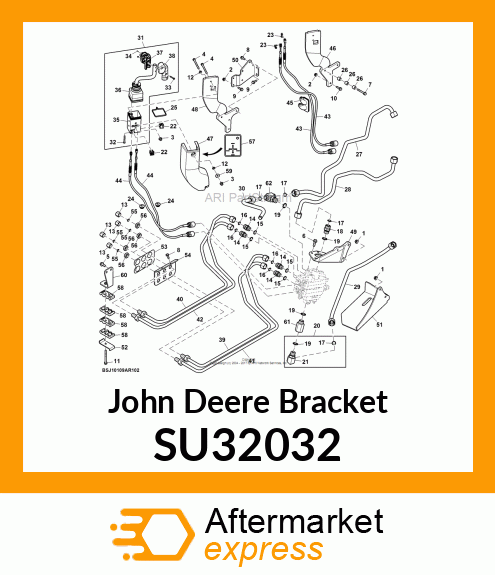 BRACKET, R2 JOYSTICK, CAB SU32032