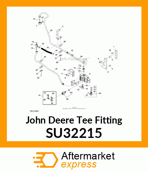 TEE FITTING, TEE FITTING, T SU32215