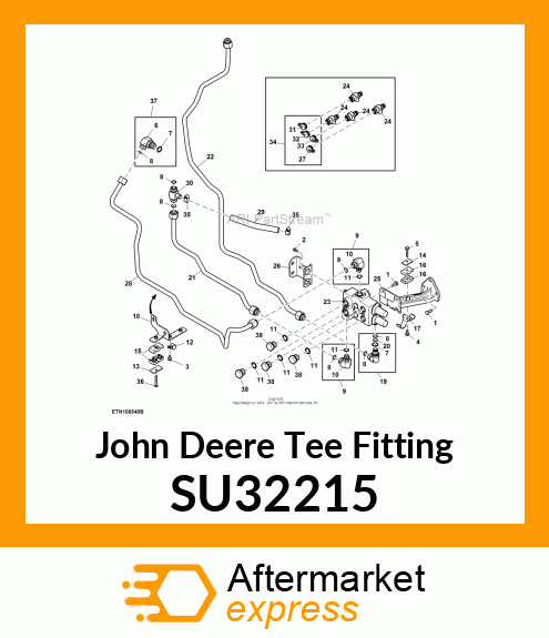 TEE FITTING, TEE FITTING, T SU32215