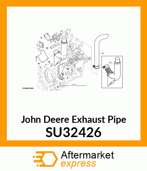 EXHAUST PIPE, EXHAUST VENTURI SU32426