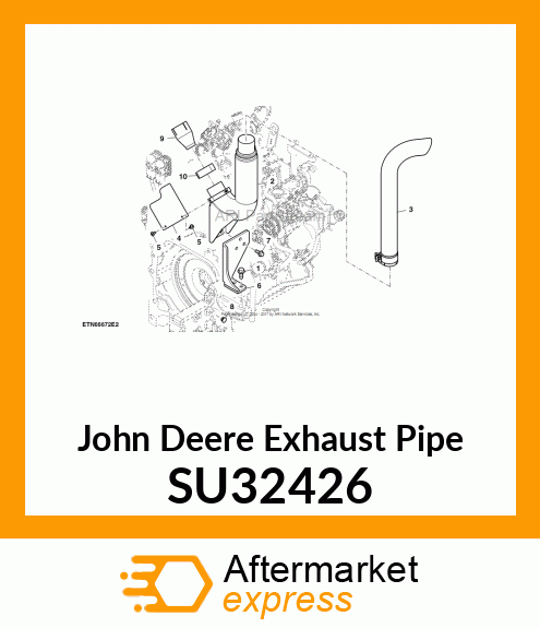 EXHAUST PIPE, EXHAUST VENTURI SU32426