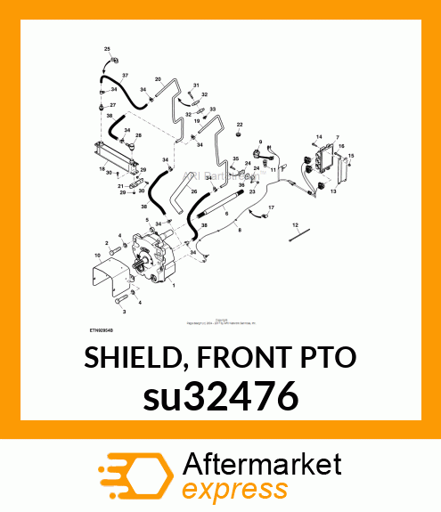 SHIELD, FRONT PTO su32476