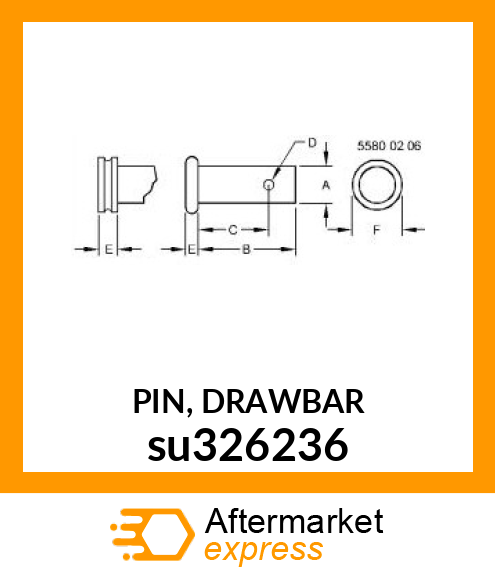 PIN, DRAWBAR su326236