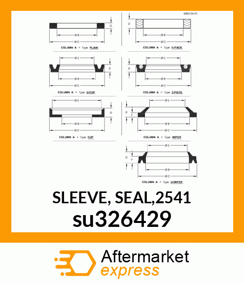 SLEEVE, SEAL,2541 su326429