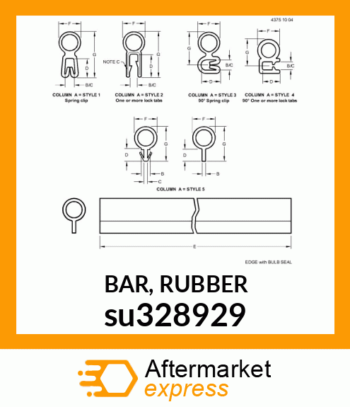 BAR, RUBBER su328929