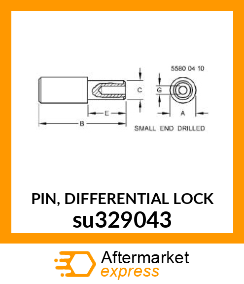 PIN, DIFFERENTIAL LOCK su329043