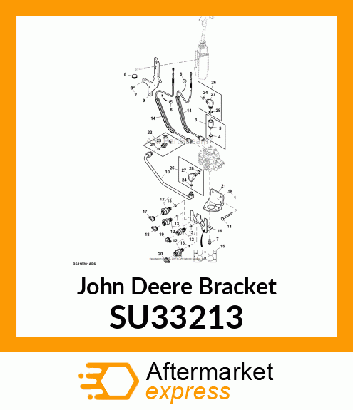 BRACKET, R2 JOYSTICK, OOS SU33213