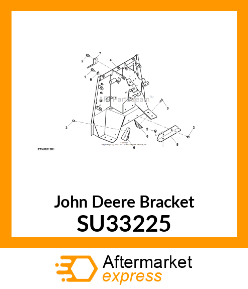 BRACKET, THROTTLE CABLE ANCHOR SU33225