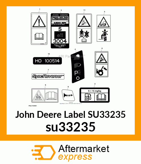 LABEL, LIGHT SWITCH, RII su33235