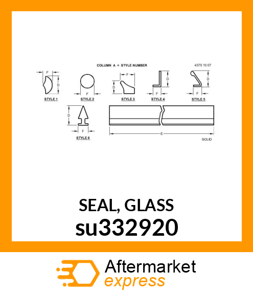 SEAL, GLASS su332920