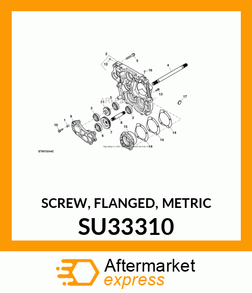 SCREW, FLANGED, METRIC SU33310