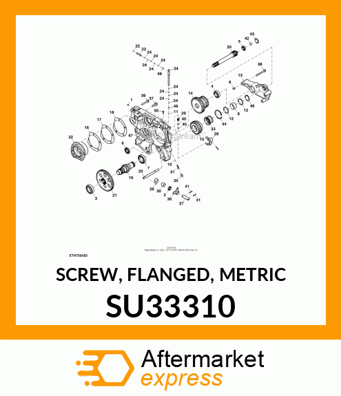 SCREW, FLANGED, METRIC SU33310