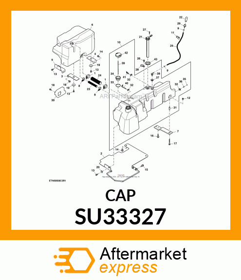 FILLER CAP, GREEN SU33327