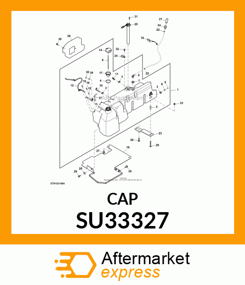 FILLER CAP, GREEN SU33327