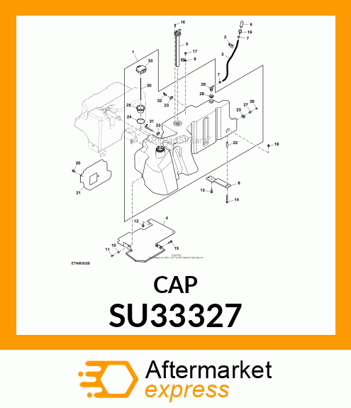 FILLER CAP, GREEN SU33327