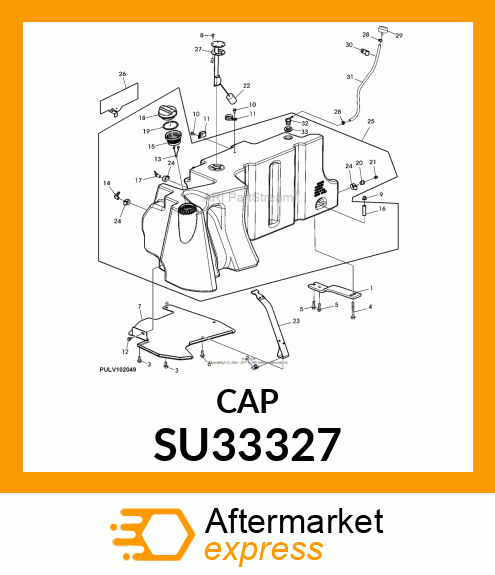 FILLER CAP, GREEN SU33327