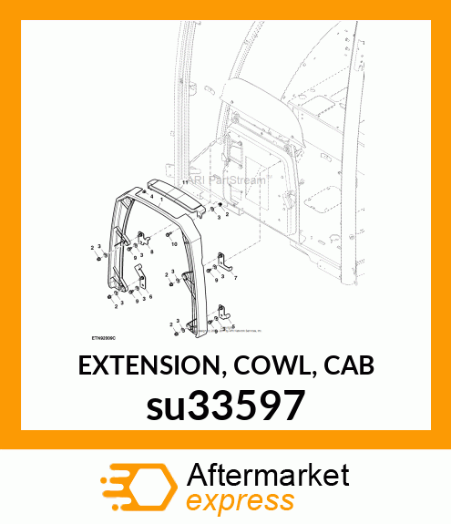 EXTENSION, COWL, CAB su33597