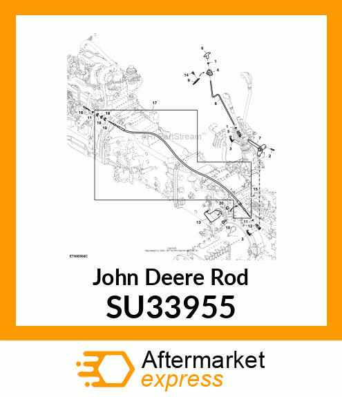 ROD, SHIFTABLE PTO SU33955