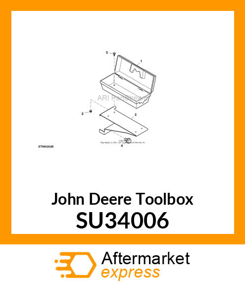 TOOLBOX, TOOLBOX, W/OUT HANDLE SU34006